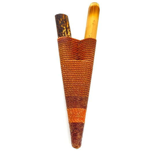 Yawanawá • Bamboo Kuripe 515 handmade kuripe pipe yawanawá tribe perfectly designed