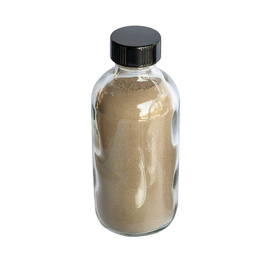 A glass bottle of Huni Kuin's Copaiba Rapé (Hapé) snuff from Shamanic Supply.