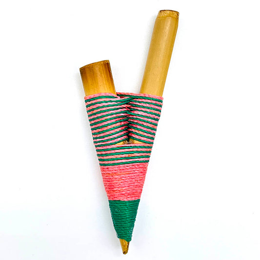 Handmade Yawanawá Bamboo Kuripe 0940