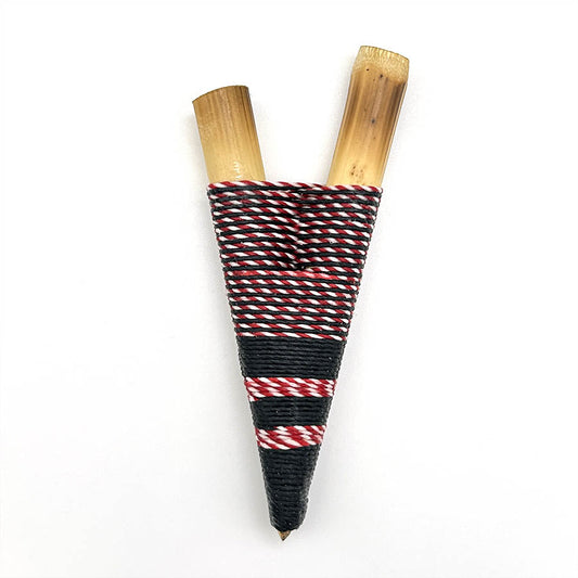 Hecho a mano Yawanawá Bamboo Kuripe 1064