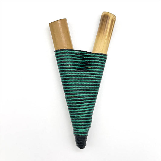 Hecho a mano Yawanawá Bamboo Kuripe 1073