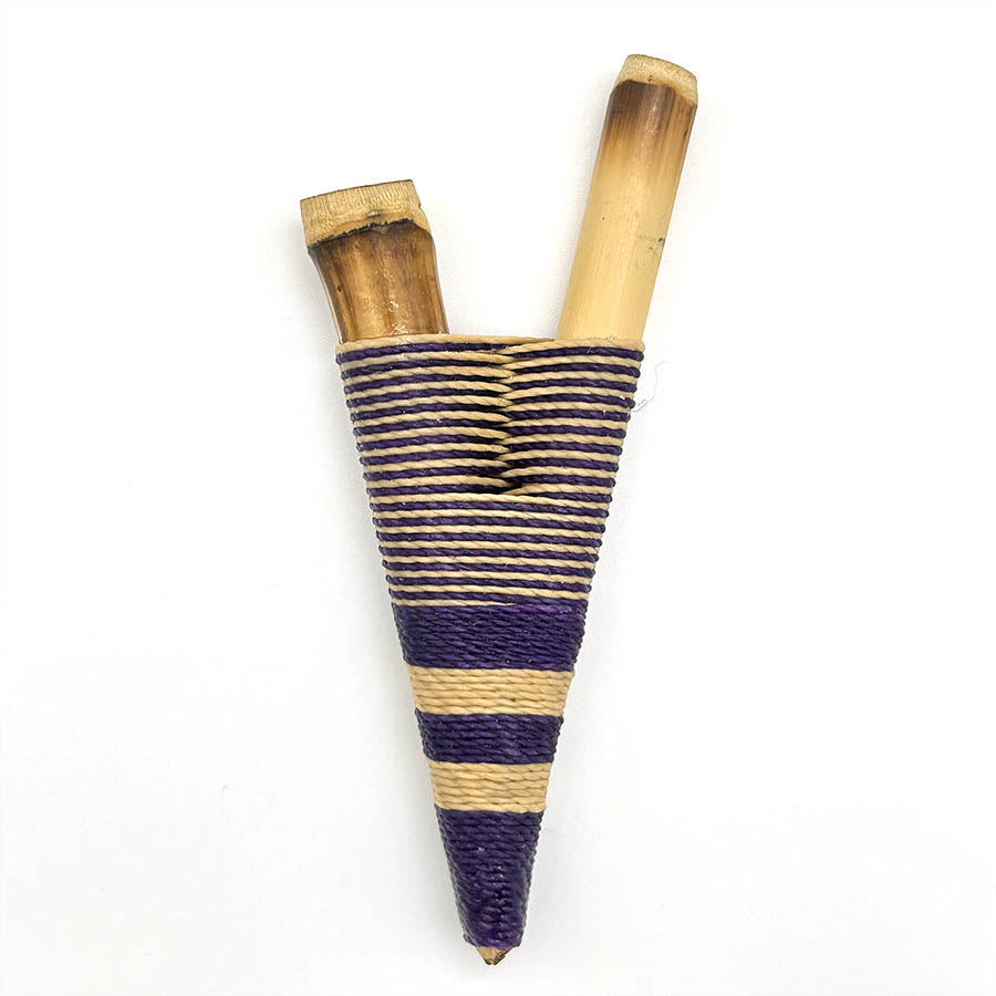 Hecho a mano Yawanawá Bamboo Kuripe 1077