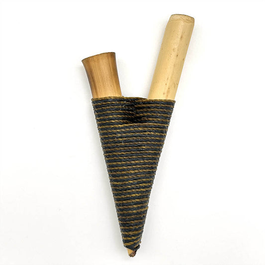 Hecho a mano Yawanawá Bamboo Kuripe 1079
