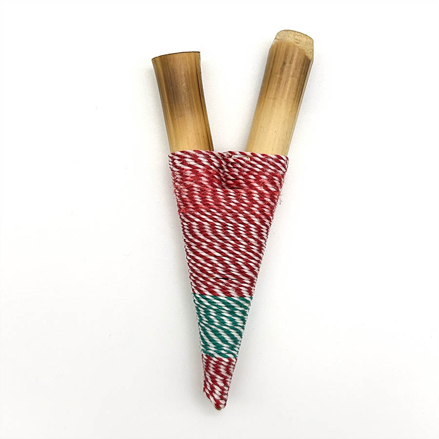 Hecho a mano Yawanawá Bamboo Kuripe 1081