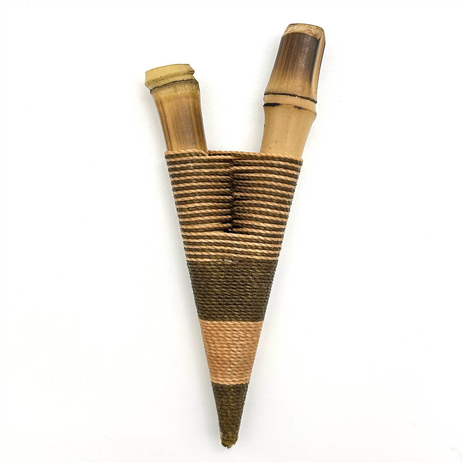 Hecho a mano Yawanawá Bamboo Kuripe 1122