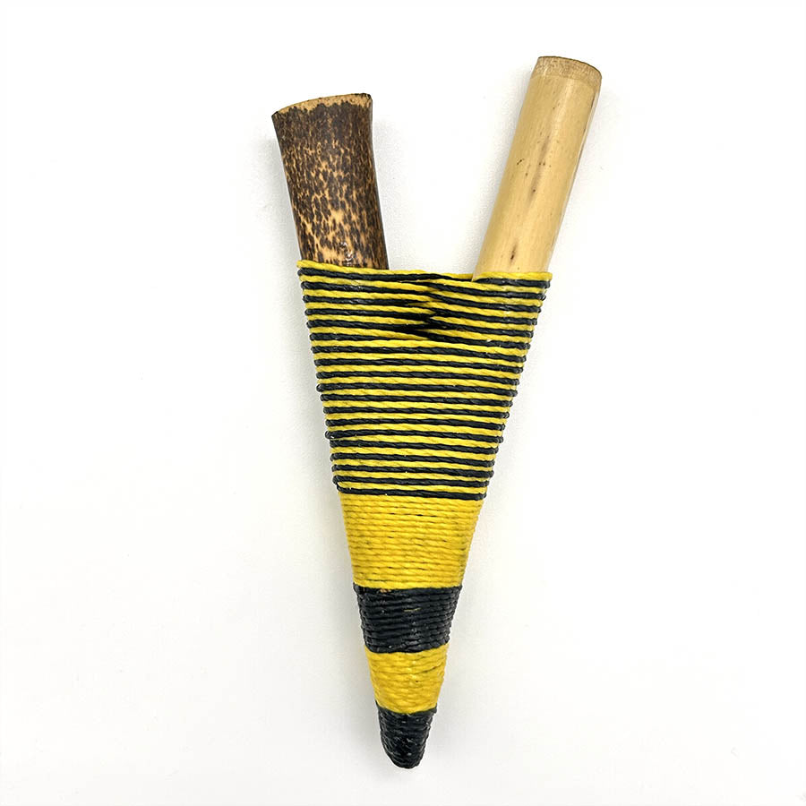 Hecho a mano Yawanawá Bamboo Kuripe 1127