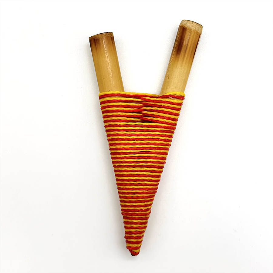 Hecho a mano Yawanawá Bamboo Kuripe 1129