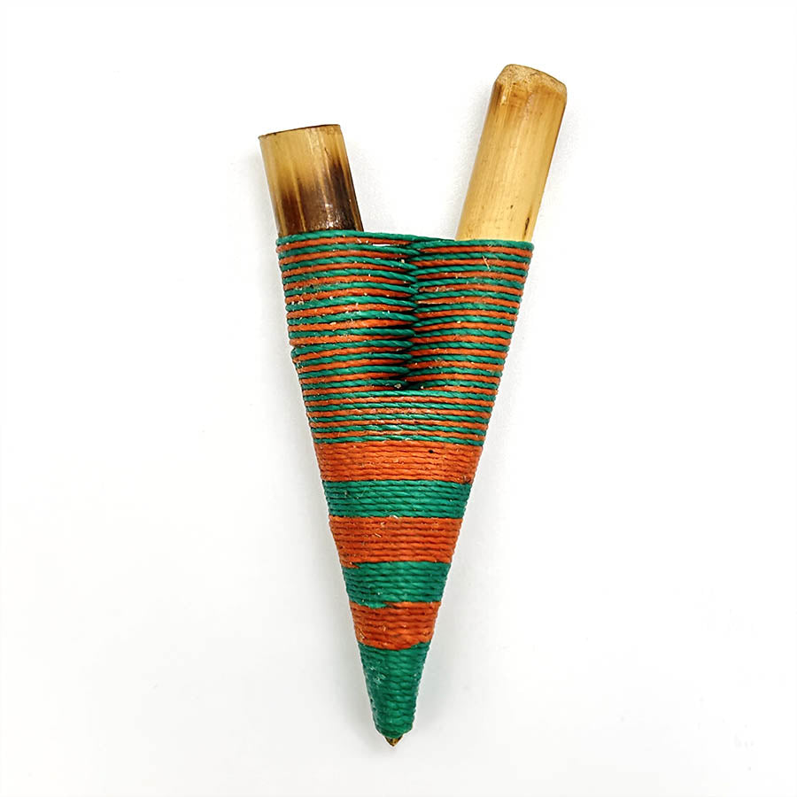 Hecho a mano Yawanawá Bamboo Kuripe 1130