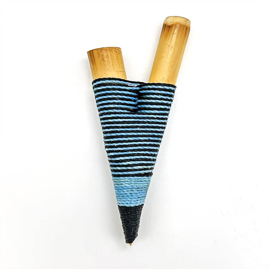 Hecho a mano Yawanawá Bamboo Kuripe 1147