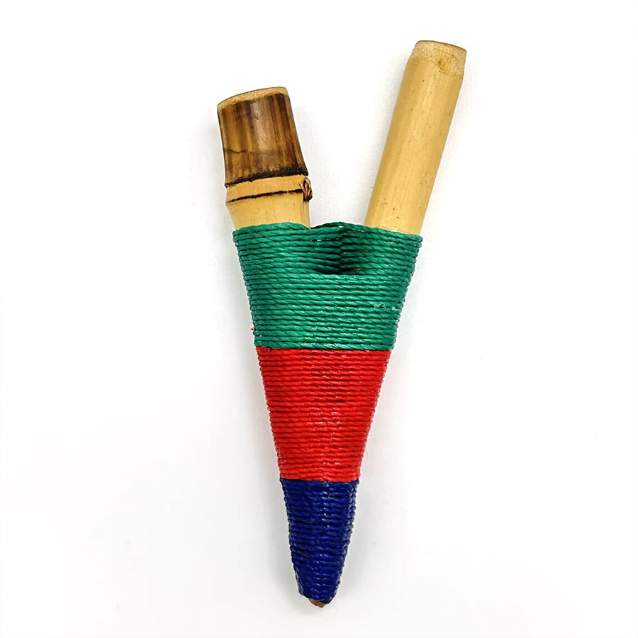 Hecho a mano Yawanawá Bamboo Kuripe 1149