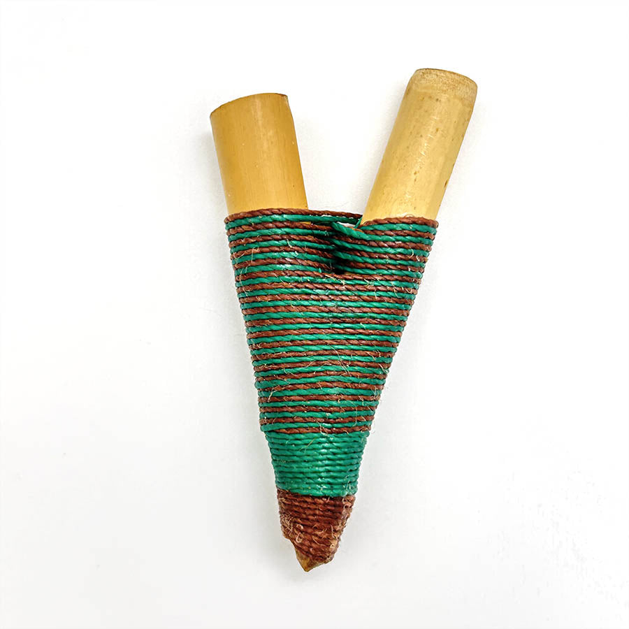 Hecho a mano Yawanawá Bamboo Kuripe 1157