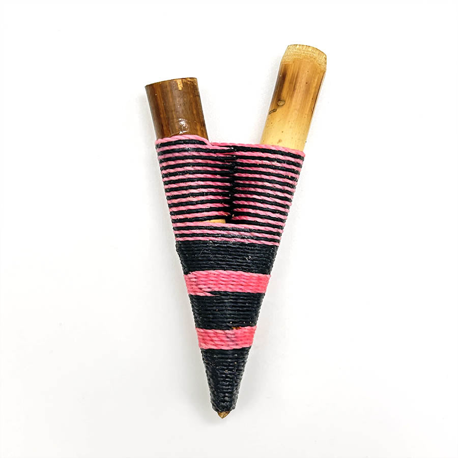Hecho a mano Yawanawá Bamboo Kuripe 1159