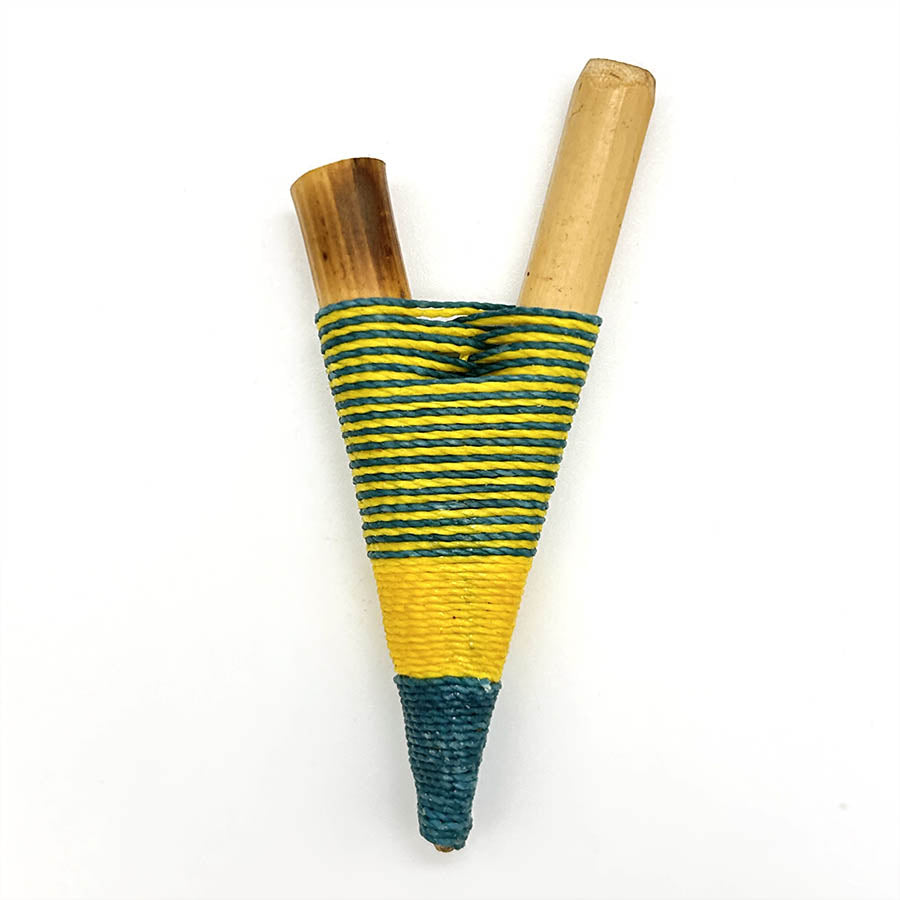 Hecho a mano Yawanawá Bamboo Kuripe 1168