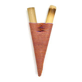 Yawanawá bamboo kuripe wrapped in colored thread, No. 1214