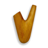Hand-carved Yawanawá cumaru heartwood kuripe applicator, Carved No. 0289