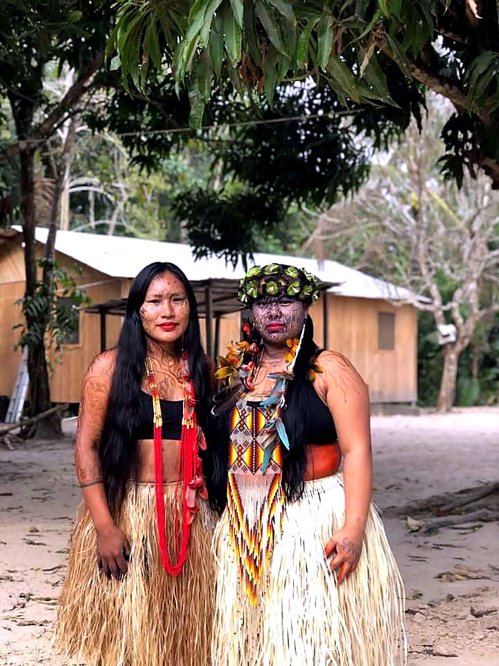 Katukina women in traditional dress